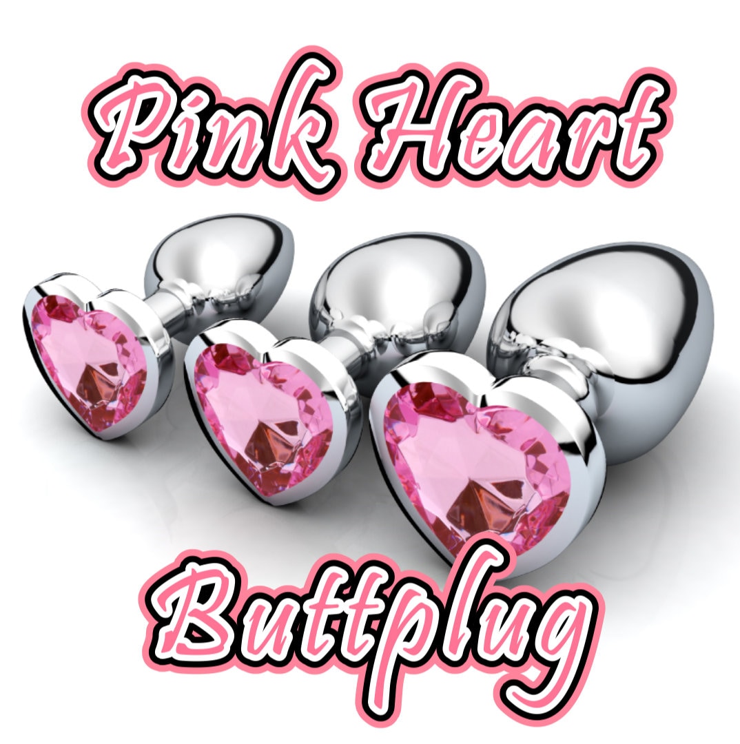 Heart Shaped Pink Gem Buttplug